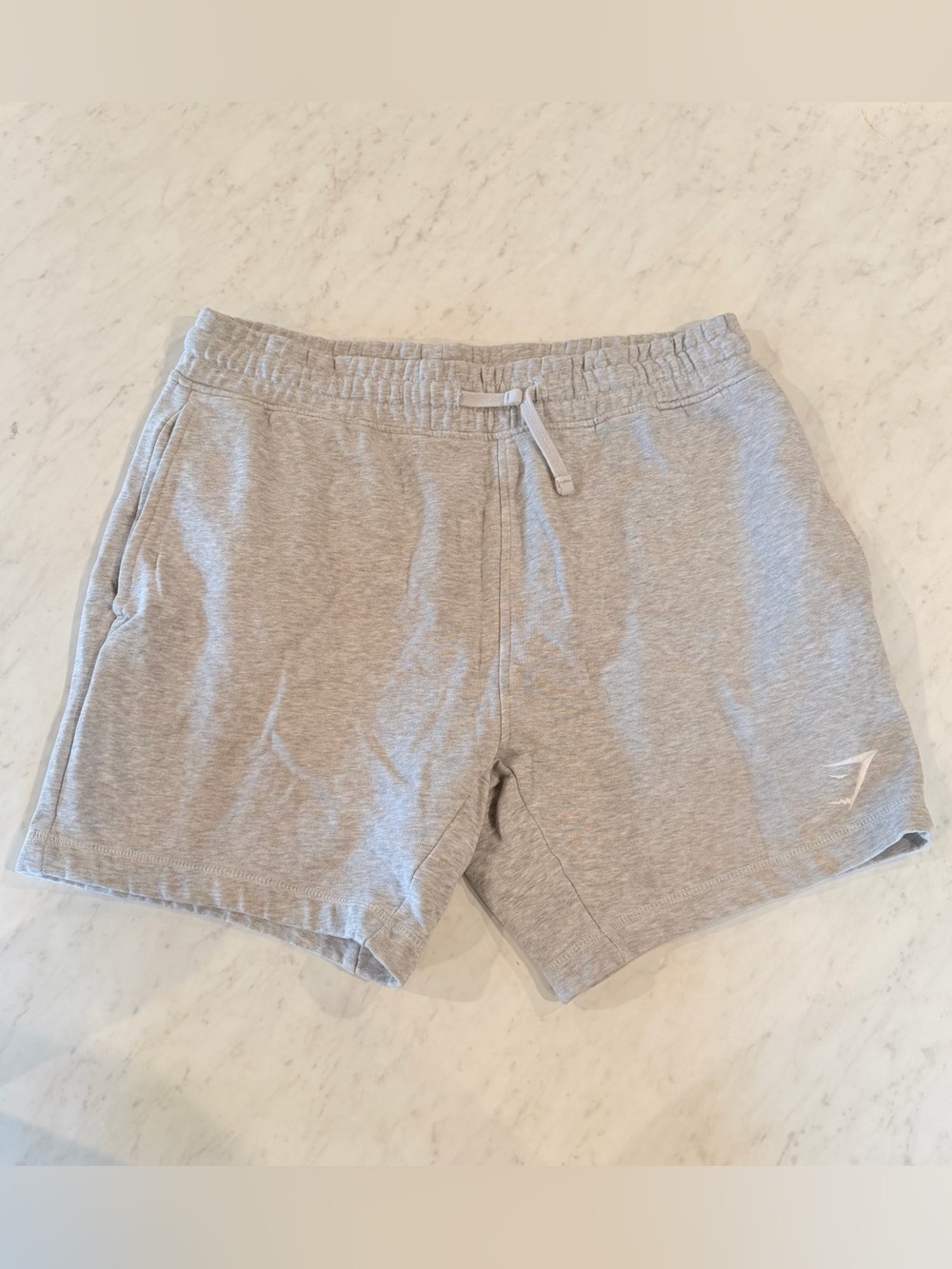Gymshark Light Grey Athletic Fleece Shorts